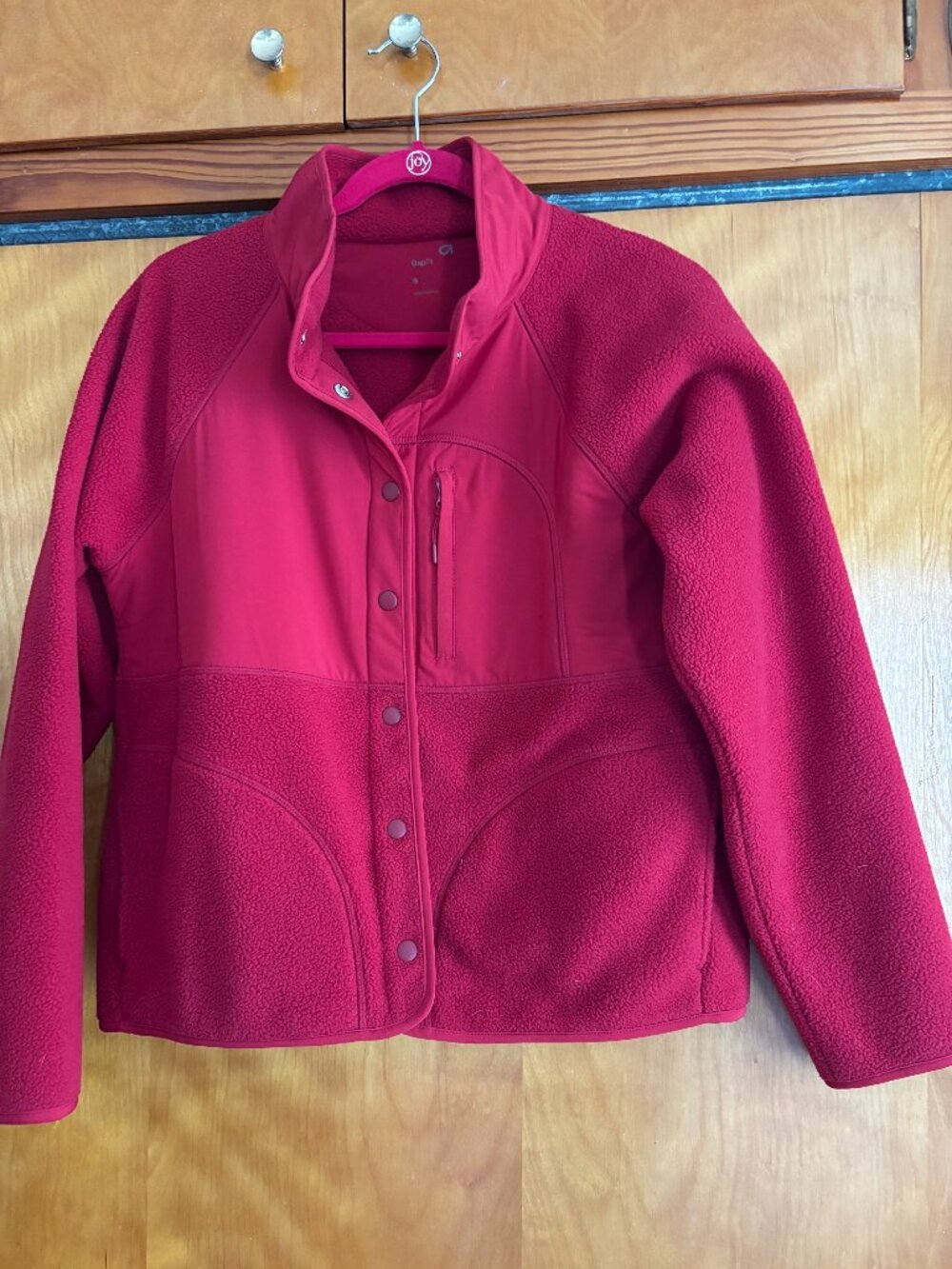 GapFit Women's Fleece Jacket Size Small in Red